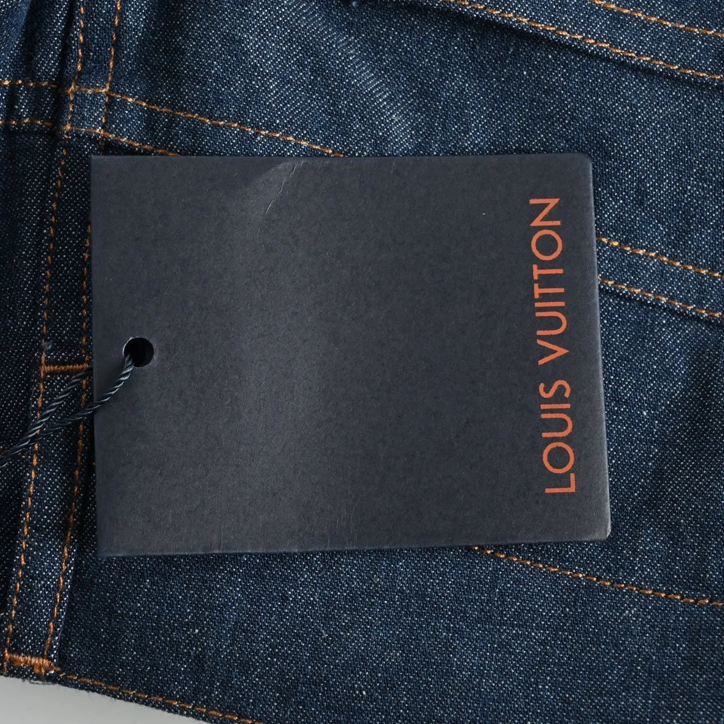 Louis Vuitton/Louis Vuitton 25ss hemp rope embroidered suit denim shorts